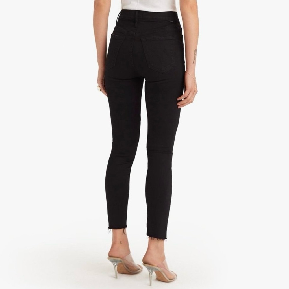 MOTHER Stunner Zip Ankle Step Fray‎ Jeans, Not Guilty Wash - Picture 10 of 10